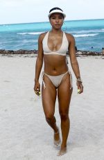 KARREUCHE TRAN in Bikini at a Beach in Miami 04/14/2017