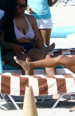 KARREUCHE TRAN in Bikini at a Beach in Miami 04/14/2017