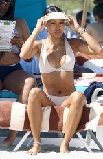 KARREUCHE TRAN in Bikini at a Beach in Miami 04/14/2017