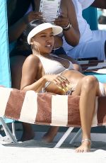 KARREUCHE TRAN in Bikini at a Beach in Miami 04/14/2017