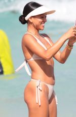 KARREUCHE TRAN in Bikini at a Beach in Miami 04/14/2017