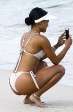 KARREUCHE TRAN in Bikini at a Beach in Miami 04/14/2017