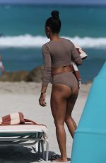 KARREUCHE TRAN in Tankini on the Beach in Miami 04/15/2017