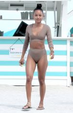 KARREUCHE TRAN in Tankini on the Beach in Miami 04/15/2017