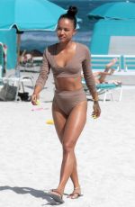 KARREUCHE TRAN in Tankini on the Beach in Miami 04/15/2017