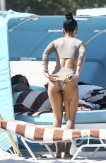 KARREUCHE TRAN in Tankini on the Beach in Miami 04/15/2017