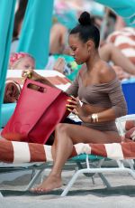 KARREUCHE TRANA at a Beach in Miami 04/15/2017