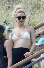 KATE HUDSON in Bikini Top on Holiday in Honolulu 04/05/2017