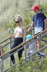 KATE HUDSON in Bikini Top on Holiday in Honolulu 04/05/2017