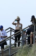 KATE HUDSON in Bikini Top on Holiday in Honolulu 04/05/2017