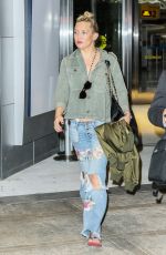 KATE HUDSON in Ripped Jeans at JFK Airport in New York 04/29/2017