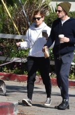 KATE MARA and Jamie Bell Out in Silver Lake 04/02/2017