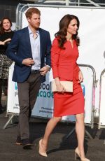 KATE MIDDLETON Arrives at Global Academy Opening in Support of Heads Together in London 04/20/2017