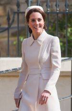KATE MIDDLETON at Easter Sunday Church Service in Windsor 04/16/2017