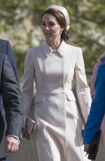 KATE MIDDLETON at Easter Sunday Church Service in Windsor 04/16/2017