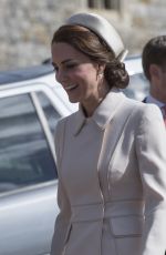 KATE MIDDLETON at Easter Sunday Church Service in Windsor 04/16/2017