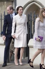 KATE MIDDLETON at Easter Sunday Church Service in Windsor 04/16/2017