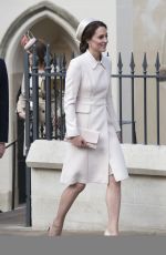 KATE MIDDLETON at Easter Sunday Church Service in Windsor 04/16/2017