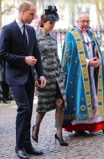 KATE MIDDLETON at Service of Hope at Westminster Sbbey in London 04/05/2017