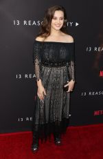 KATHERINE LANGFORD at 13 Reasons Why Premiere in Los Angeles 03/30/2017