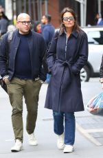 KATIE HOLMES Out and About in New York 04/24/2017