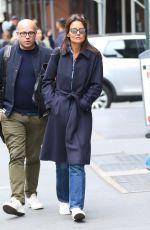 KATIE HOLMES Out and About in New York 04/24/2017