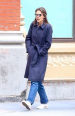 KATIE HOLMES Out and About in New York 04/24/2017