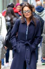 KATIE HOLMES Out and About in New York 04/24/2017