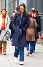 KATIE HOLMES Out and About in New York 04/24/2017