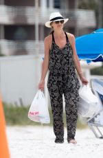 KATIE HOLMES Out at a Beach in Miami 04/17/2017