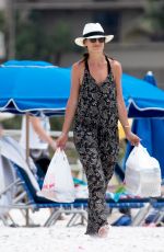 KATIE HOLMES Out at a Beach in Miami 04/17/2017
