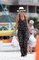 KATIE HOLMES Out at a Beach in Miami 04/17/2017