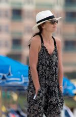 KATIE HOLMES Out at a Beach in Miami 04/17/2017
