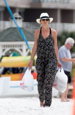 KATIE HOLMES Out at a Beach in Miami 04/17/2017