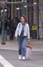KATIE HOLMES Out in New York 04/26/2017