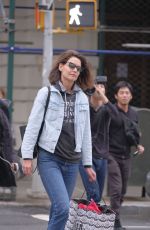 KATIE HOLMES Out in New York 04/26/2017