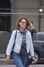 KATIE HOLMES Out in New York 04/26/2017