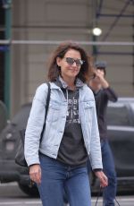 KATIE HOLMES Out in New York 04/26/2017