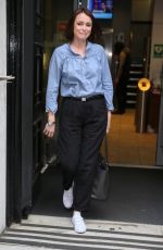 KEELEY HAWES Leaves BBC Radio Two Studios in London 04/21/2017