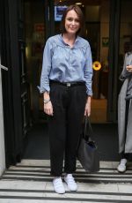 KEELEY HAWES Leaves BBC Radio Two Studios in London 04/21/2017