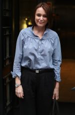 KEELEY HAWES Leaves BBC Radio Two Studios in London 04/21/2017