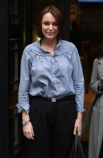 KEELEY HAWES Leaves BBC Radio Two Studios in London 04/21/2017