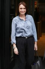 KEELEY HAWES Leaves BBC Radio Two Studios in London 04/21/2017