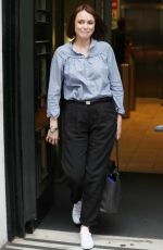 KEELEY HAWES Leaves BBC Radio Two Studios in London 04/21/2017