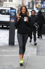 KELLY BENSIMON in Leggings Out in New York 04/26/2017