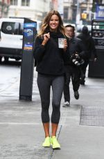 KELLY BENSIMON in Leggings Out in New York 04/26/2017