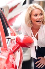 KELLY RIPA Leaves Live with Kelly Studio in New York 04/12/2017