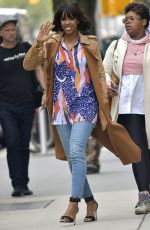 KELLY ROWLAND Leaves CBS Studios in New York 04/28/2017