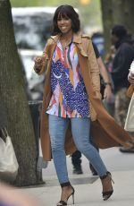 KELLY ROWLAND Leaves CBS Studios in New York 04/28/2017