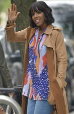 KELLY ROWLAND Leaves CBS Studios in New York 04/28/2017